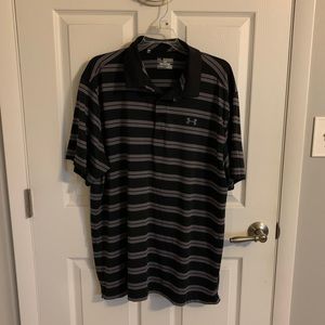 Men’s Striped Under Armour Golf Polo